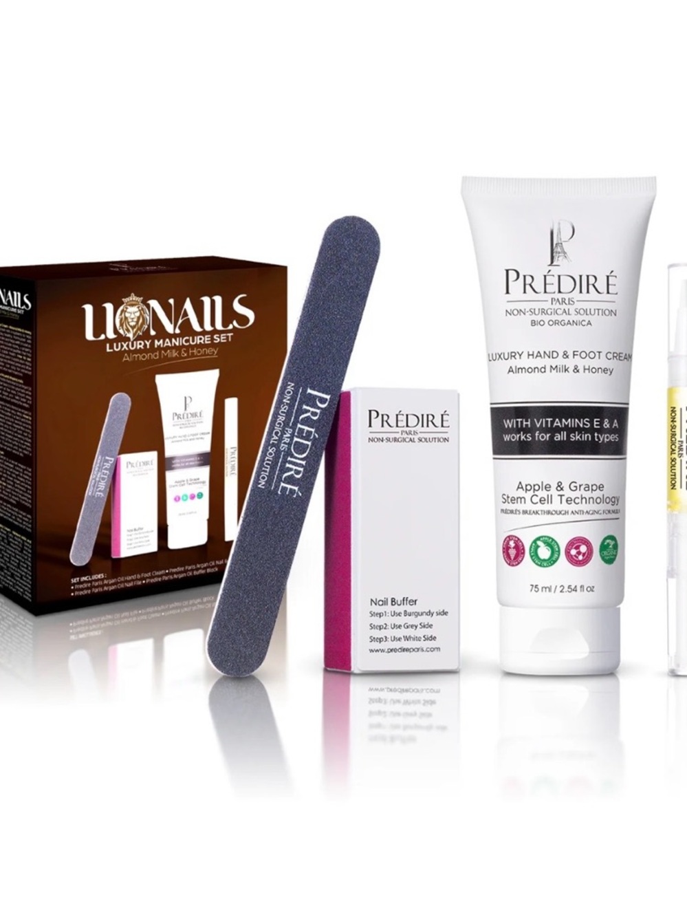 PREDIRE PARIS
Lionails Luxury Manicure Set | Almond Milk and Honey 4-Piece Set - Picture 3 of 12